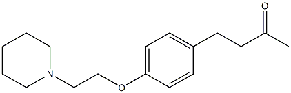 4-{4-[2-(piperidin-1-yl)ethoxy]phenyl}butan-2-one 结构式