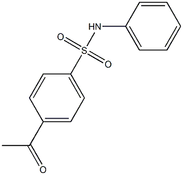 4-acetyl-N-phenylbenzene-1-sulfonamide 结构式