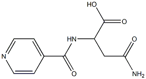 4-amino-2-(isonicotinoylamino)-4-oxobutanoic acid 结构式