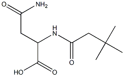 4-amino-2-[(3,3-dimethylbutanoyl)amino]-4-oxobutanoic acid 结构式