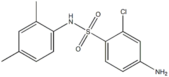 4-amino-2-chloro-N-(2,4-dimethylphenyl)benzene-1-sulfonamide 结构式