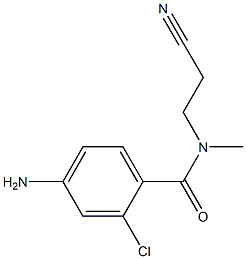 4-amino-2-chloro-N-(2-cyanoethyl)-N-methylbenzamide 结构式