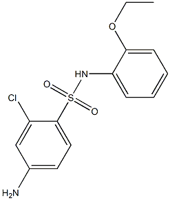 4-amino-2-chloro-N-(2-ethoxyphenyl)benzene-1-sulfonamide 结构式