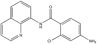 4-amino-2-chloro-N-(quinolin-8-yl)benzamide 结构式