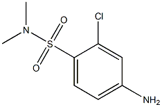 4-amino-2-chloro-N,N-dimethylbenzene-1-sulfonamide 结构式