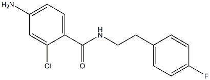 4-amino-2-chloro-N-[2-(4-fluorophenyl)ethyl]benzamide 结构式