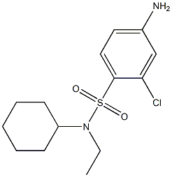 4-amino-2-chloro-N-cyclohexyl-N-ethylbenzene-1-sulfonamide 结构式