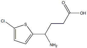 4-amino-4-(5-chlorothiophen-2-yl)butanoic acid 结构式