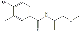 4-amino-N-(1-methoxypropan-2-yl)-3-methylbenzamide 结构式