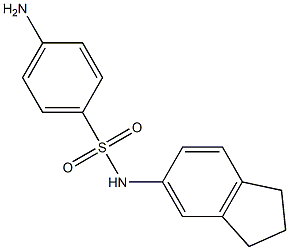 4-amino-N-(2,3-dihydro-1H-inden-5-yl)benzene-1-sulfonamide 结构式