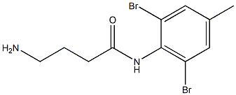 4-amino-N-(2,6-dibromo-4-methylphenyl)butanamide 结构式