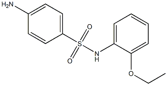 4-amino-N-(2-ethoxyphenyl)benzene-1-sulfonamide 结构式