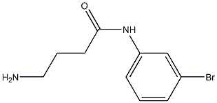 4-amino-N-(3-bromophenyl)butanamide 结构式