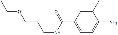 4-amino-N-(3-ethoxypropyl)-3-methylbenzamide 结构式