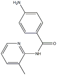 4-amino-N-(3-methylpyridin-2-yl)benzamide 结构式