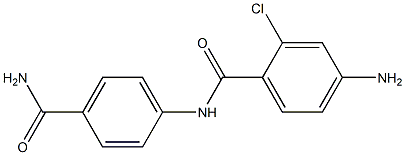 4-amino-N-(4-carbamoylphenyl)-2-chlorobenzamide 结构式