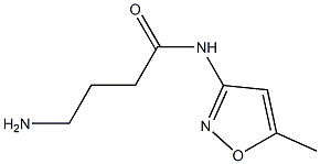 4-amino-N-(5-methylisoxazol-3-yl)butanamide 结构式