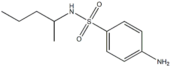 4-amino-N-(pentan-2-yl)benzene-1-sulfonamide 结构式