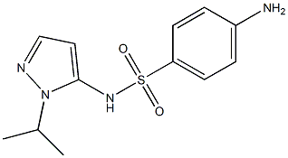 4-amino-N-[1-(propan-2-yl)-1H-pyrazol-5-yl]benzene-1-sulfonamide 结构式