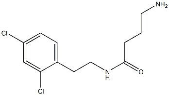 4-amino-N-[2-(2,4-dichlorophenyl)ethyl]butanamide 结构式