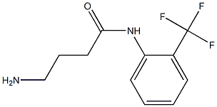 4-amino-N-[2-(trifluoromethyl)phenyl]butanamide 结构式