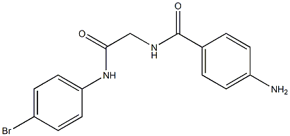 4-amino-N-{2-[(4-bromophenyl)amino]-2-oxoethyl}benzamide 结构式