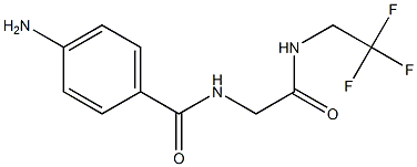 4-amino-N-{2-oxo-2-[(2,2,2-trifluoroethyl)amino]ethyl}benzamide 结构式