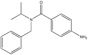 4-amino-N-benzyl-N-(propan-2-yl)benzamide 结构式