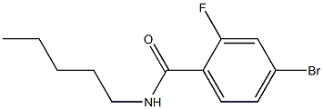 4-bromo-2-fluoro-N-pentylbenzamide 结构式