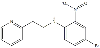 4-bromo-2-nitro-N-[2-(pyridin-2-yl)ethyl]aniline 结构式