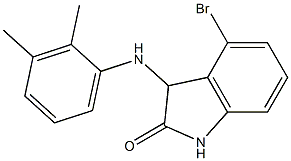 4-bromo-3-[(2,3-dimethylphenyl)amino]-2,3-dihydro-1H-indol-2-one 结构式
