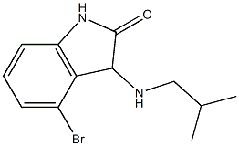 4-bromo-3-[(2-methylpropyl)amino]-2,3-dihydro-1H-indol-2-one 结构式