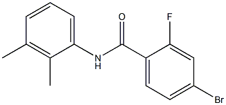 4-bromo-N-(2,3-dimethylphenyl)-2-fluorobenzamide 结构式