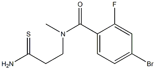 4-bromo-N-(2-carbamothioylethyl)-2-fluoro-N-methylbenzamide 结构式