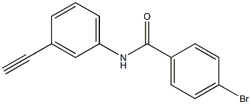 4-bromo-N-(3-ethynylphenyl)benzamide 结构式