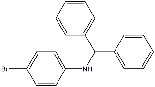 4-bromo-N-(diphenylmethyl)aniline 结构式
