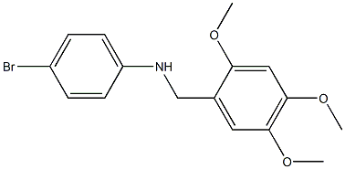 4-bromo-N-[(2,4,5-trimethoxyphenyl)methyl]aniline 结构式