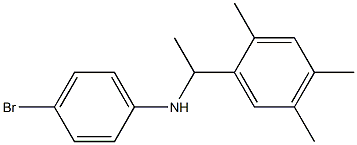 4-bromo-N-[1-(2,4,5-trimethylphenyl)ethyl]aniline 结构式