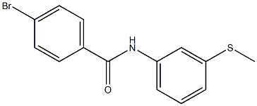 4-bromo-N-[3-(methylthio)phenyl]benzamide 结构式