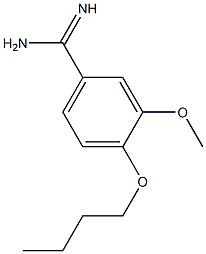 4-butoxy-3-methoxybenzenecarboximidamide 结构式