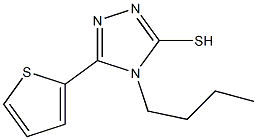 4-butyl-5-(thiophen-2-yl)-4H-1,2,4-triazole-3-thiol 结构式