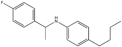 4-butyl-N-[1-(4-fluorophenyl)ethyl]aniline 结构式