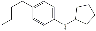4-butyl-N-cyclopentylaniline 结构式