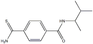 4-carbamothioyl-N-(3-methylbutan-2-yl)benzamide 结构式