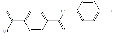 4-carbamothioyl-N-(4-iodophenyl)benzamide 结构式