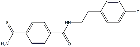 4-carbamothioyl-N-[2-(4-fluorophenyl)ethyl]benzamide 结构式