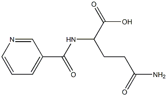 4-carbamoyl-2-(pyridin-3-ylformamido)butanoic acid 结构式