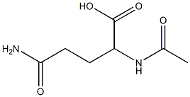 4-carbamoyl-2-acetamidobutanoic acid 结构式