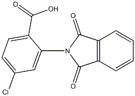 4-chloro-2-(1,3-dioxo-2,3-dihydro-1H-isoindol-2-yl)benzoic acid 结构式