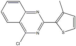 4-chloro-2-(3-methylthiophen-2-yl)quinazoline 结构式